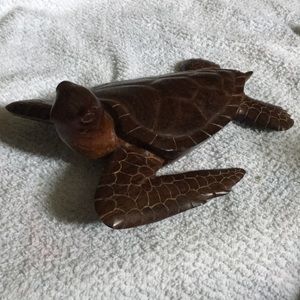 Wooden carved turtle